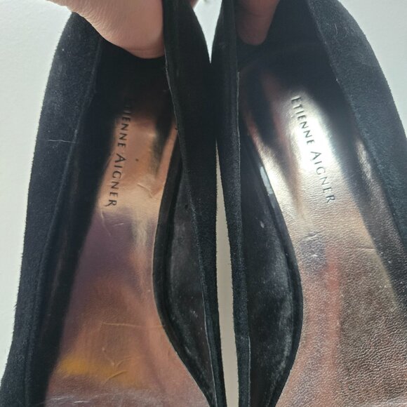 3 For 35 🙌🌼 VINTAGE Etienne Aigner Leather and Suede Heels - Picture 4 of 6